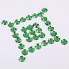 Rhinestones for creativity Round, green, 8mm, 30 grams, TREASURE ISLAND