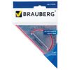 Plastic triangle, angle 45, 13 cm, BRAUBERG "Crystal", with the protractor, transparent, with the selected scale
