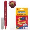Rotuladores CENTROPEN "Brush", 8 colores, punta de pincel, capuchón ventilado, euro percha
