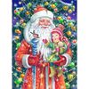 Рыжий кот / Diamond mosaic "Santa Claus and little girl"