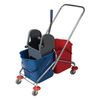 BRABIX / Chariot de ménage 2 seaux amovibles 25 l, essorage mécanique, châssis métal