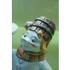 Ярославская майолика / Candlestick "Snowman with a Christmas tree"