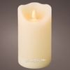 Kaemingk / LED candle with simulated flame Elody Beige 13 cm, battery operated, timer