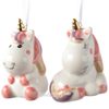 Kaemingk / Bộ trang trí cây thông Noel Kỳ lân bé Lily và Rosie 8 cm, 2 chiếc, mặt dây chuyền