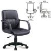 Armchair BRABIX "Hit MG-300", with armrests, eco-leather, black