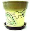 Тарусский художник / Tarusa artist / Flowerpot with decor "Small Five", 1l