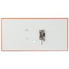 BRAUBERG Raccoglitore rivestito in PVC 80 mm con angolo, arancione (doppia vita)