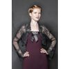 Снежинка / Snowflake / Women's dress "Social party" with satin trim on the top edge