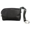The case for keys FABULA "Estet", genuine leather, zipper, 75x125x25 mm, black