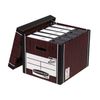 Boîte d'archives (285x385x325 mm), avec couvercle, carton ondulé, FELLOWES (BANKERS BOX) "Woodgrain"