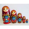 Лаврово / Matryoshka 5 places Forget-me-nots - Souvenir