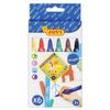 The markers are thickened JOVI (Spain) "Maxi", 6 colors, triangular, for kids, ventilated cap