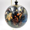 Палех / Palekh / Christmas tree ball "Mermaids" wooden, master Bogatikova