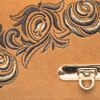Торжокские золотошвеи / Suede clutch "Black roses"