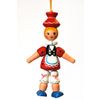 Wooden Little Red Riding Hood Figurine