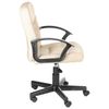 Armchair "Chip", with armrests, leatherette, beige