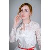 Снежинка / Snowflake / Women's lace jacket "Peony scent"