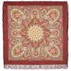 Павловопосадский платок  / Vienna Waltz shawl with silk fringe