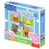 Puzzle Peppa Pig "walking", "4 in 1", 9-16-25-36 elements, ORIGAMI