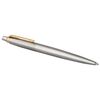 Pen gel pen PARKER "Jotter Stainless Steel GT", body silver-plated details, black