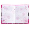 BRAUBERG / Notebook "Butterfly" SMALL FORMAT 56 sheets A6, 110x150 mm, hardcover, metal lock, music + mirror, line
