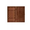 GamesDealer / Backgammon "Coat of arms of Russia" from solid black oak 58x63 cm