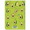 BRAUBERG / Notebook 40 l. checkered cover SoftTouch, beige paper 70 g / m2, stitching, А5 (147х210 mm), CUTE AVOCADO / 10 pcs.