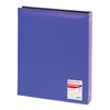 Photo album BRAUBERG 20 magnetic sheets, 23х28 cm, smooth skin, with rings, blue