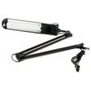 TransVit / Table lamp "Delta", clamp, fluorescent, 11 W, black, height 70 cm, 2G7