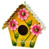 Kaemingk / Garden decoration Birdhouse Flowers from Alesund 31 * 18 cm yellow