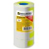 Label tape 26х16 mm, wave, yellow, set of 5 rolls 800 EA., BRAUBERG