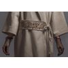 Снежинка / Snowflake / Mademoiselle coat with a wrap, a turn-down collar and a wide belt