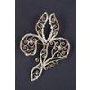 Снежинка / Snowflake / Brooch "Iris" with crystals