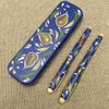 Усадьба Чернаково / Blue set of pens in a pencil case BaskoPen Maple BoxSet BS