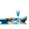Гусевской Хрустальный завод / Crystal vase for cookies "Carmen" turquoise