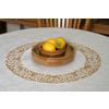 Снежинка / Snowflake / Round tablecloth with lace braid