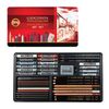 A set of art KOH-I-NOOR "Gioconda", 39 items, metal box