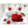 Satin bed linen 3D heart in Paris