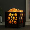 Сималенд /  Salt lamp with dimmer "Basket. Bubbles"
