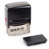Stamp samoobrony 4-row, size of print 38х14 mm, blue no frame, 20 GRM, CASH included