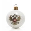Фарфоровая мануфактура / Christmas tree toy "Ball-coat of arms of Russia"
