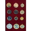 Medal of zirconia with a ring to order