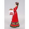 Vernissage of History / Figurine of a Cossack woman with a loaf small (hand-painted)