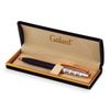 Pen gift ball GALANT "Consul", body black with silver, gold parts, burner Assembly 0.7 mm, blue