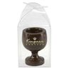 The sculpture of chocolate "Glass"