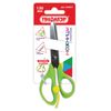 PYTHAGORAS scissors, 130 mm, power, line, green, in a cardboard box with Euro slot