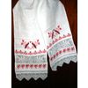 Handtuch "Festlich" Filetarbeit und Stickerei (45 x 200)