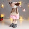 Сималенд / Interior doll "Losyasha in a beige vest and a pink cap"