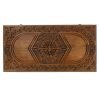 GamesDealer / Backgammon geschnitzt "Hexagonal Pattern", Haleyan