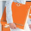 Cartella-cartella LEITZ "Active WOW", meccanismo 180°, polyphom, 82 mm, arancione